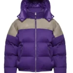 Marty Supreme BAFTA Screening Marty Purple Puffer Jacket
