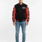Marty Supreme Black and Red Varsity Jacket