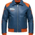 Marty Supreme Classic Bomber Leather Jacket