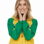 Marty Supreme Hailey Bieber Yellow And Green Jacket