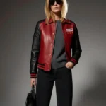 Marty Supreme Red and Black Varsity Jacket