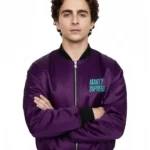 Marty Supreme Timothee Bomber Purple Jacket