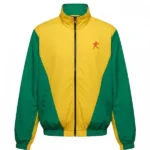 Marty Supreme Timothee Chalamet Track Green And Yellow Jacket