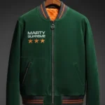 Marty_Supreme_Green_Suede_Bomber_Jacket