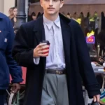 Timothée Chalamet Marty Supreme Black Coat