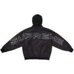 Supreme Stadium Hooded Black Jacket Back