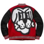Supreme Bone Letterman Varsity Jacket Back