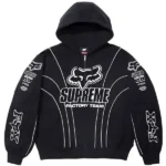 Supreme Fox Racing Hooded Black Hoodie