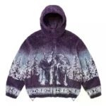 Supreme Simon Reversible Purple Hoodie
