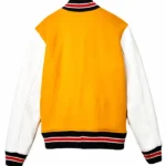 Supreme Tiger White and Yellow Varsity Jacket Back