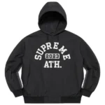 Supreme Applique Hooded Black Jacket