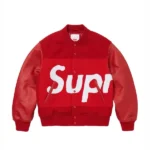Supreme Chenille Logo Patch Red jacket