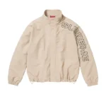 Supreme Embroidered Track Beige Jacket