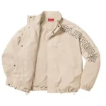 Supreme Embroidered Track Beige open Jacket
