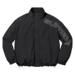 Supreme Embroidered Track Black Jacket