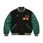 Supreme Green Mickey Varsity Jacket