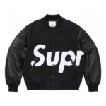Supreme Logo Chenille Black Jacket