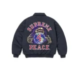 Supreme Peace Embroidered Black Jacket