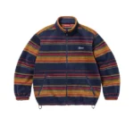 Supreme Stripe Zip Up Fleece Jacket