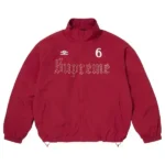 Supreme Umbro Rhinestone Maroon Jacket