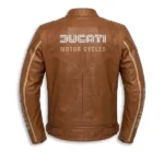 Ducati IOM 78 Motorcycle Light Brown Jacket