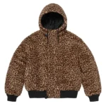 Supreme Leopard Bomber Hooded Jacket