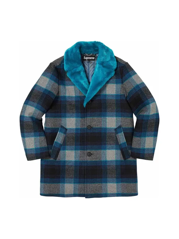 ジャケット・アウター supreme Plaid Car Coat XL Supreme Blue Plaid Car Coat | Supreme Jacket