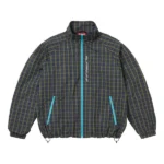 Supreme Plaid Blue Track Jacket