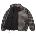 Supreme Plaid Track Black Jacket