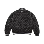 Supreme Quilted Varsity Black Jacket