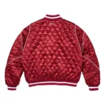 Supreme Quilted Red Varsity Jacket