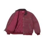 Supreme Studded Burgundy Jacket