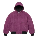 Supreme Woven Hooded Work Purple Jacket