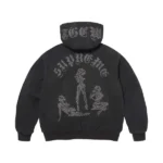 The Great China Wall Hooded Work Black Jacket