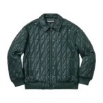 Supreme Quilted Green Studded Jacket