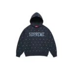 Supreme Stars studded Blue Hoodie