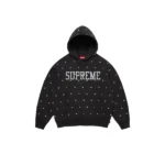 Supreme Studded Black Hoodie